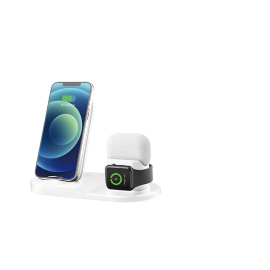 Caricabatteria wireless 3 in 1